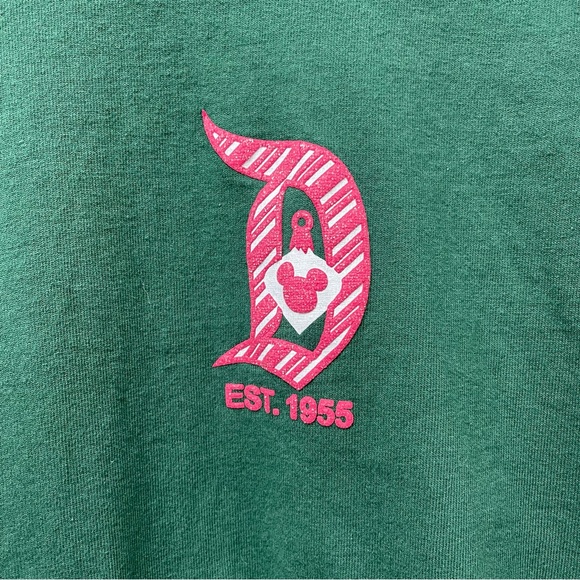 DISNEYLAND PARKS Dark Green Candy Cane Plaid Holiday  Christmas Spirit Jersey!❄️ - Picture 4 of 8